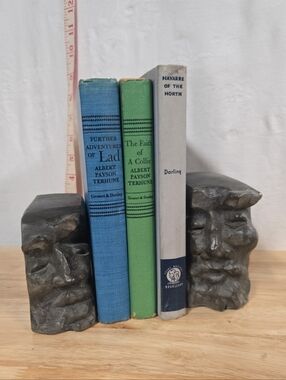 Strauch Abstract Face Bookend Pair